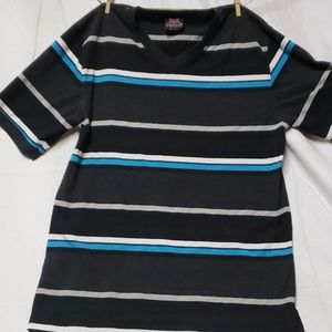 Vneck striped shirt